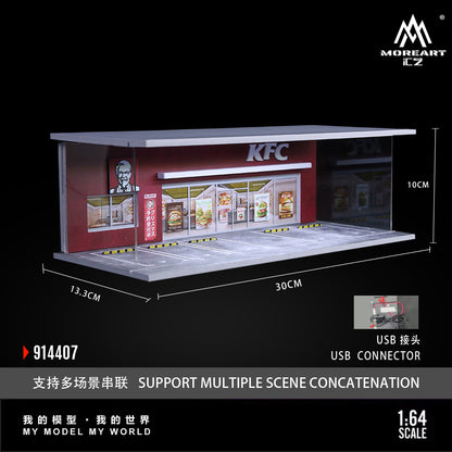Tổng quan Diorama KFC MOREART có đèn