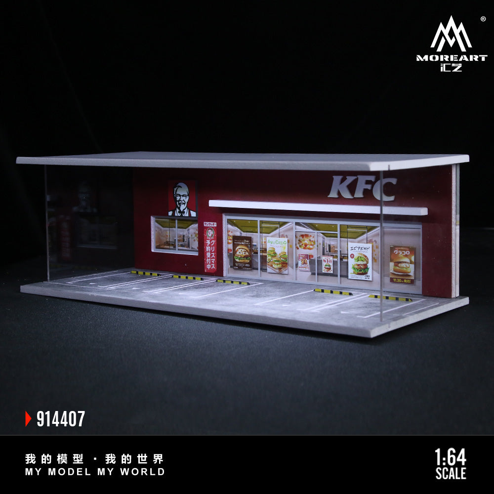 Chi tiết bảng hiệu KFC trên Diorama MOREART