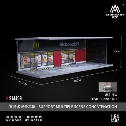 Toàn cảnh diorama McDonald's-Lighted Scene