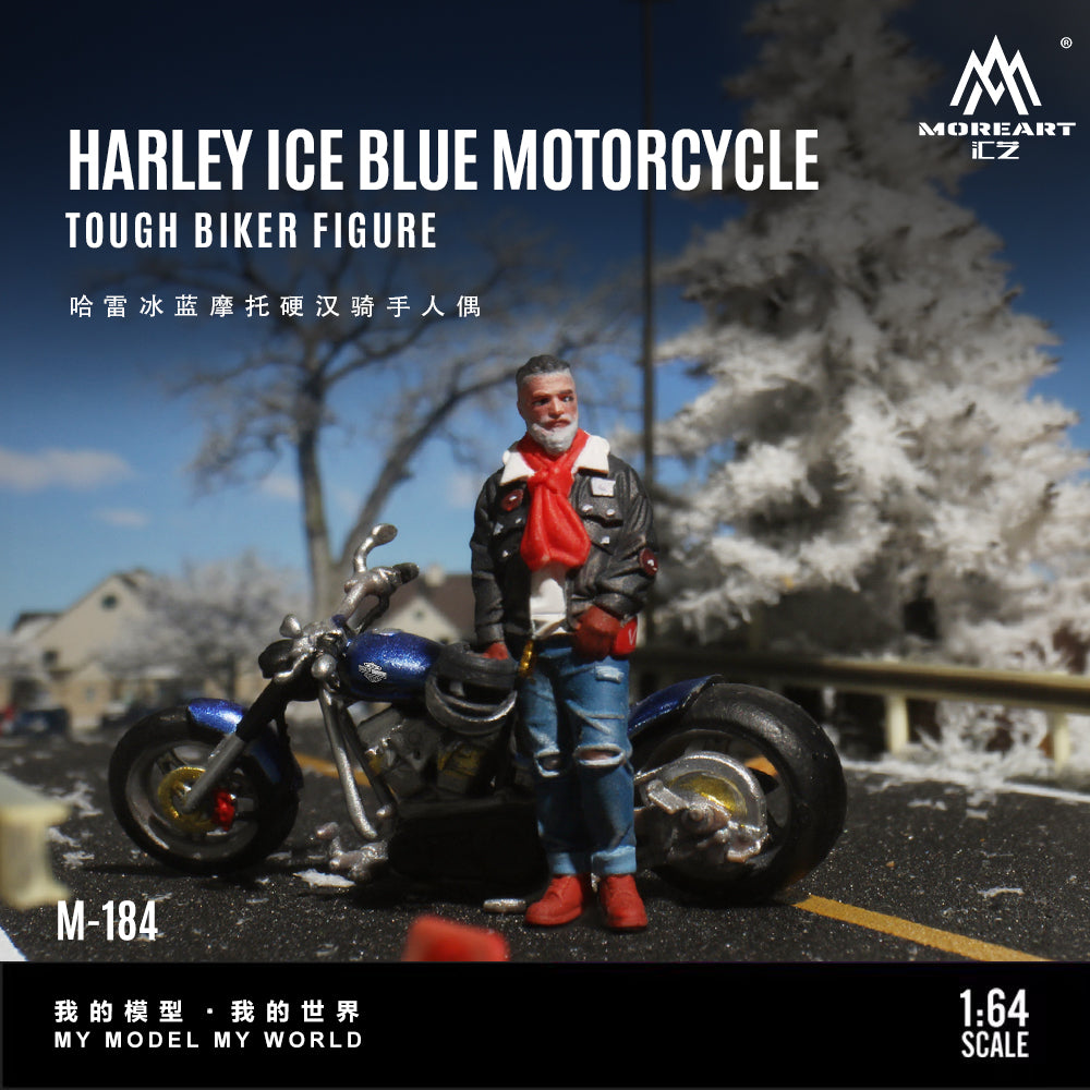 Harley-Davidson Ice Blue MOREART nhìn nghiêng