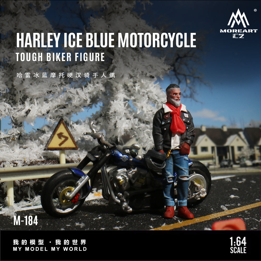Chi tiết tay lái Harley-Davidson Ice Blue MOREART