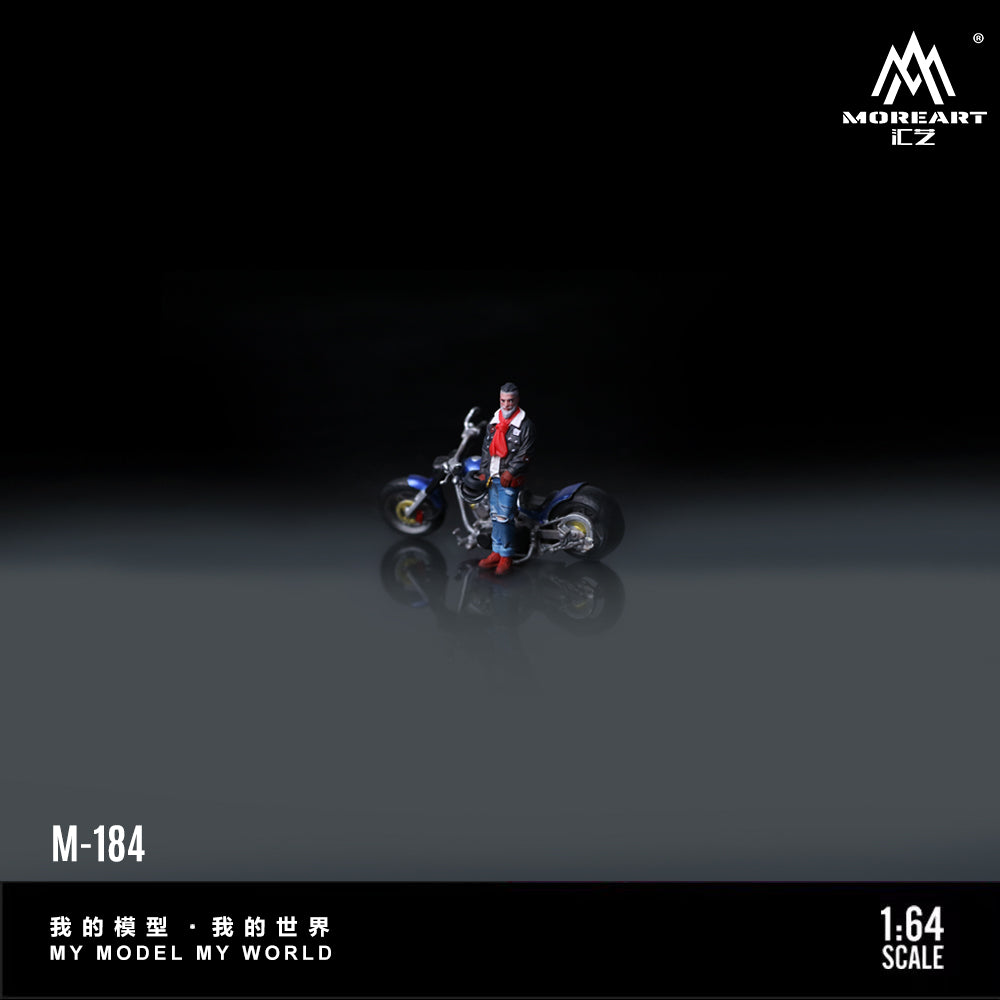 Đuôi xe Harley-Davidson Ice Blue MOREART tỉ lệ 1:64