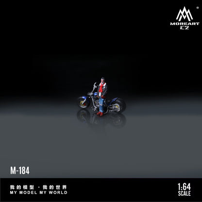 Đuôi xe Harley-Davidson Ice Blue MOREART tỉ lệ 1:64