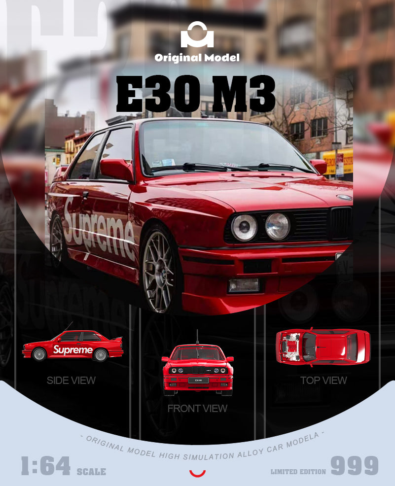 BMW E30 Supreme Single Bike Original Model góc sau