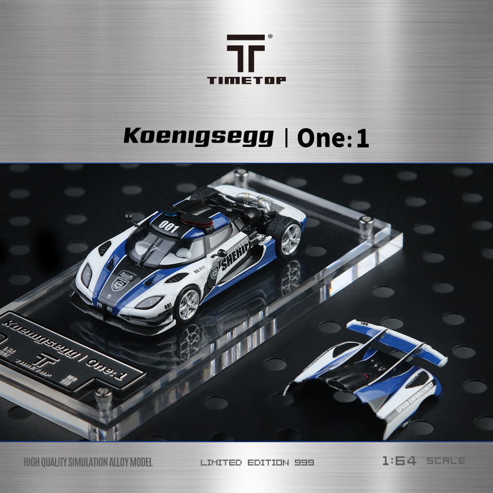 Koenigsegg One1 Police Car Time Top góc trước