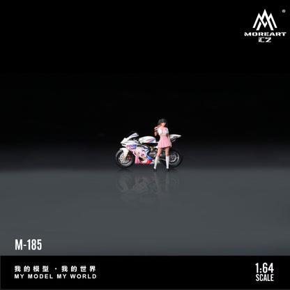 Diorama Ducati Harley Quinn trong hộp trưng bày