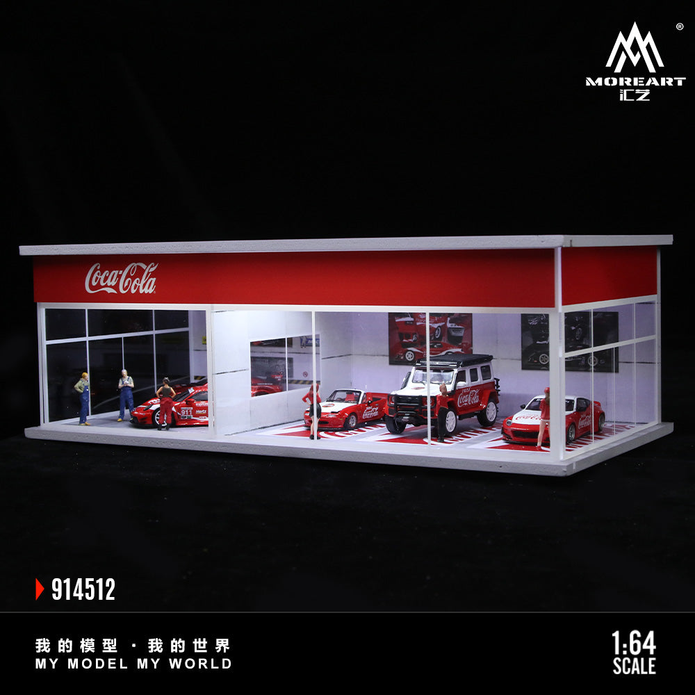 Tổng quan diorama Coca-Cola Parking Showroom tỉ lệ 1:64