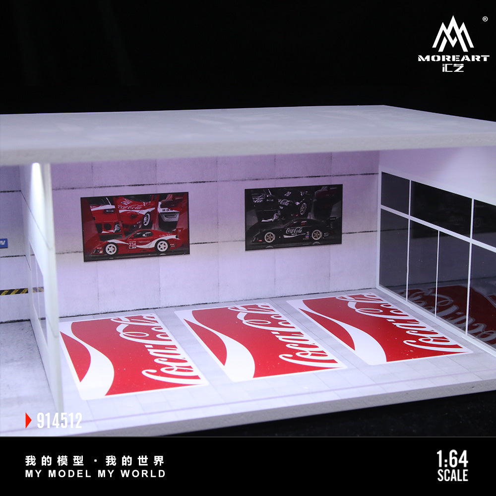 Góc nghiêng bên trái diorama Coca-Cola Parking Showroom