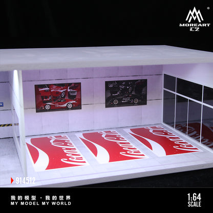 Góc nghiêng bên trái diorama Coca-Cola Parking Showroom