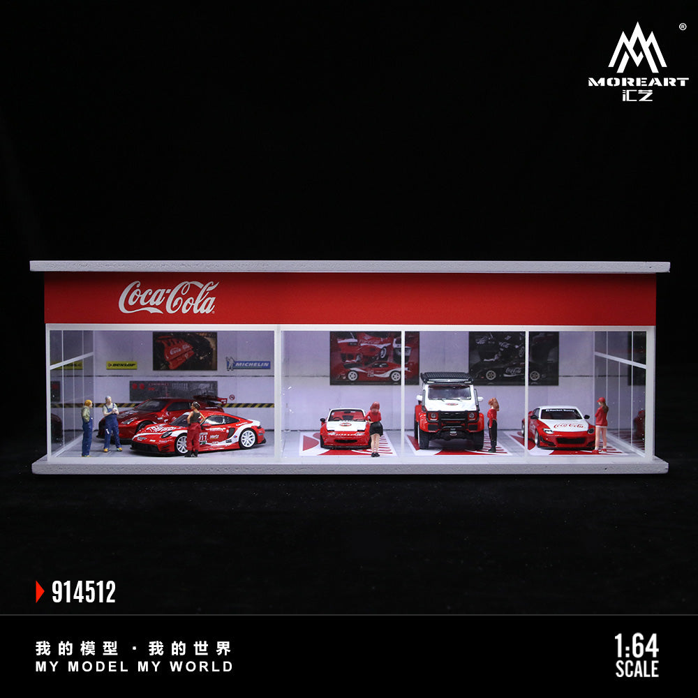Mô hình Coca-Cola Parking Showroom trong hộp trưng bày