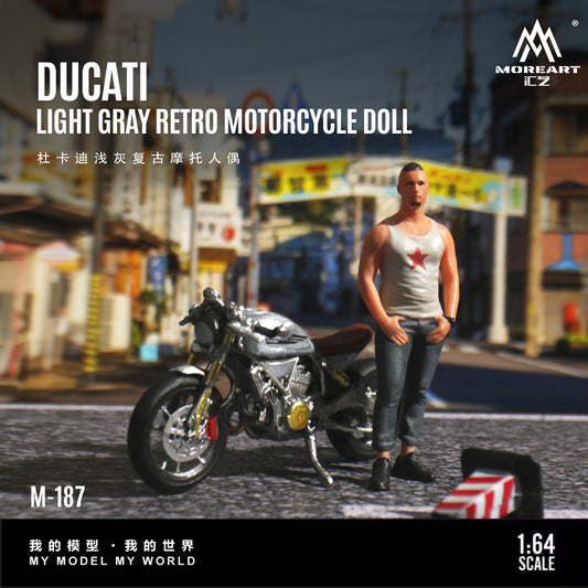 Góc trước mô hình Ducati Light Grey