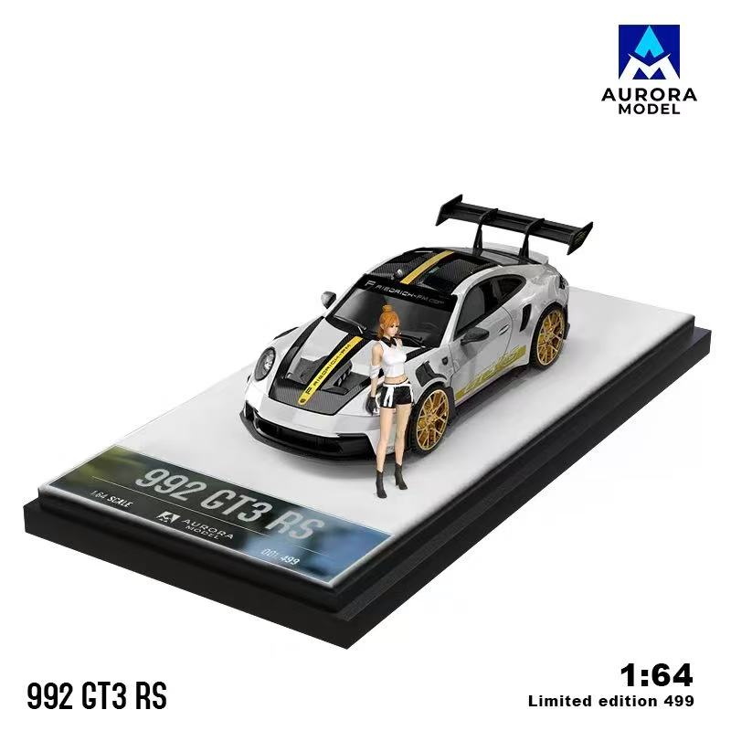 Mô hình xe Porsche 992 GT3 RS Platinum Figure Aurora Model