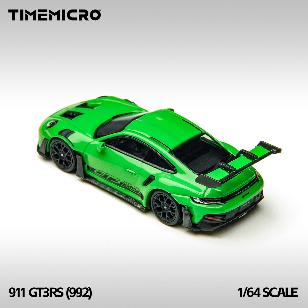 Mô hình xe 992 GT3RS Green Time Micro góc nghiêng