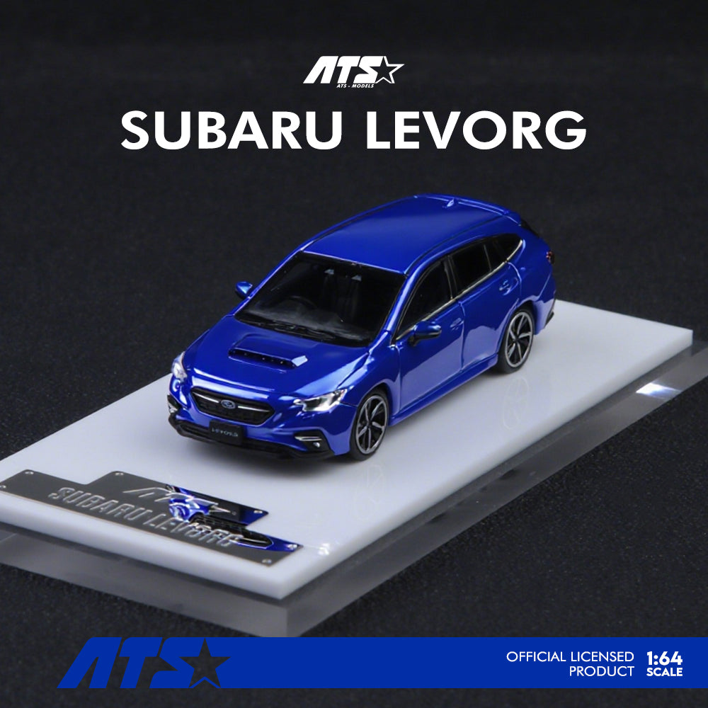 Mô hình xe ATS Subaru Levorg Metallic Blue tỉ lệ 1:64