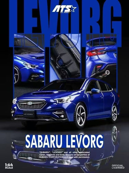 Xe Subaru Levorg màu xanh dương tỉ lệ 1:64