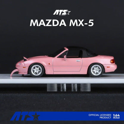 [ĐÃ PHÁT HÀNH] Mô hình xe ATS 1:64 Mazda MX-5-Pink 880102