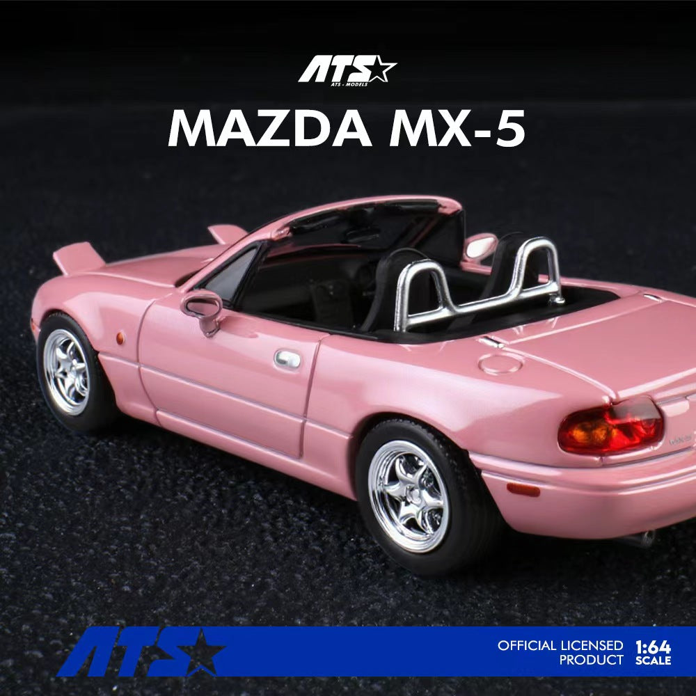 [ĐÃ PHÁT HÀNH] Mô hình xe ATS 1:64 Mazda MX-5-Pink 880102