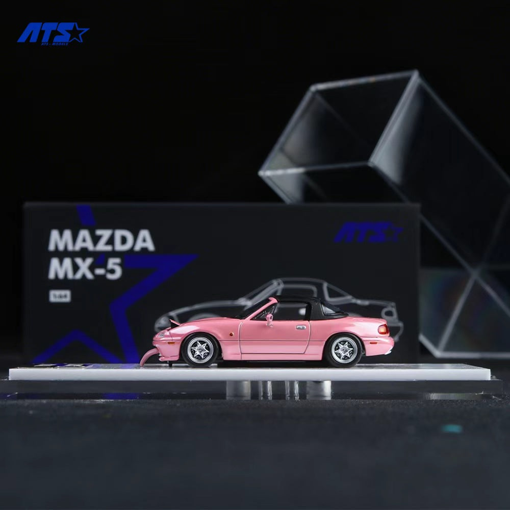 [ĐÃ PHÁT HÀNH] Mô hình xe ATS 1:64 Mazda MX-5-Pink 880102