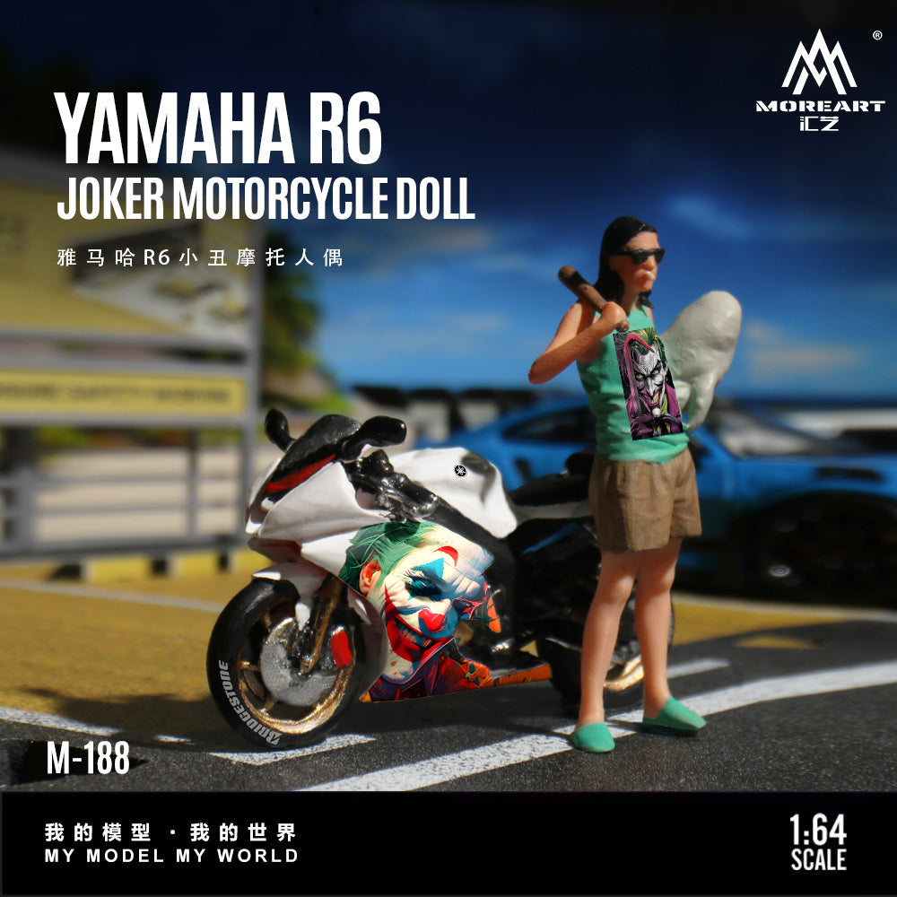 Mô hình Yamaha R6 Clown góc nghiêng