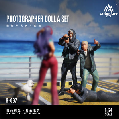 Mô hình Photographer Figure Set A nghiêng phải