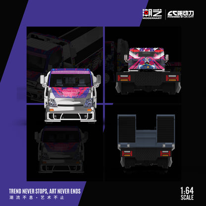 [ĐÃ PHÁT HÀNH] Mô hình xe MODERN DREAM 1:64 B-H300 Flatbed Transport Trailer-CC Drive MD647222