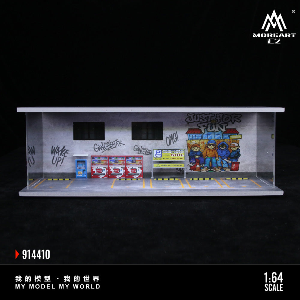 Mô hình diorama MOREART 1:64 Art Graffiti Wall