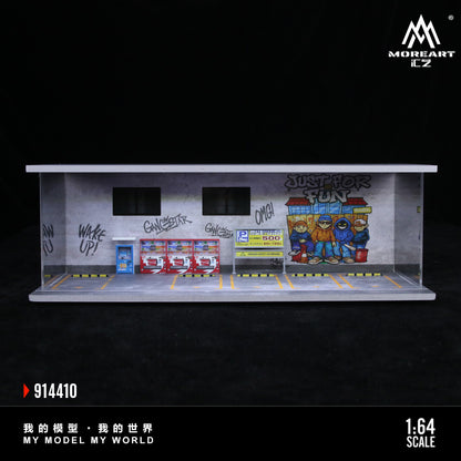 Mô hình diorama MOREART 1:64 Art Graffiti Wall