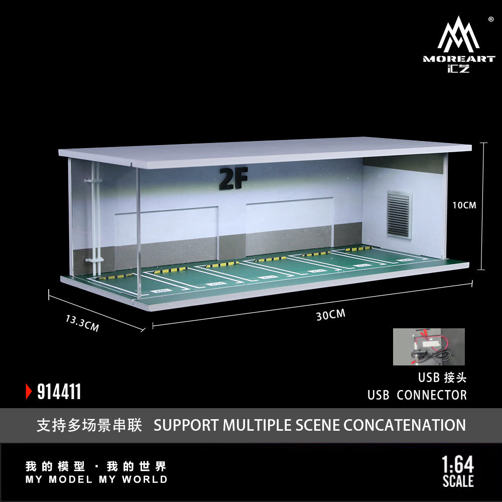 Diorama 2F Parking Lot-Lighted Scene