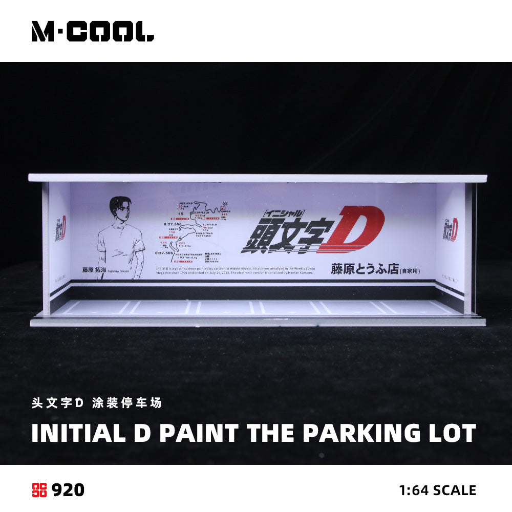 Mô hình diorama M-COOL 1:64 D-Initial D Livery Parking Lot