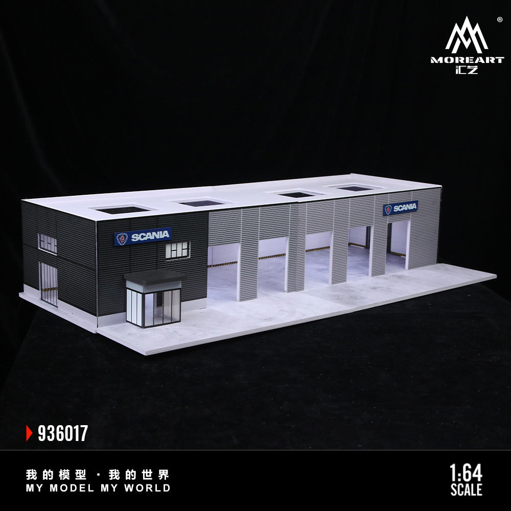 Mô hình diorama MOREART Scania Car Dealership