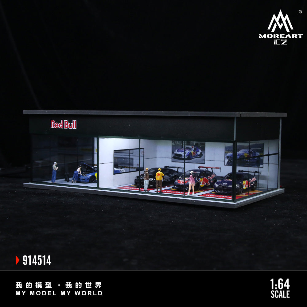 Góc chụp cận cảnh diorama Red Bull