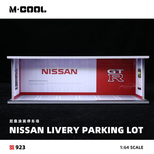 Mô hình diorama M-COOL C-Nissan livery parking lot 1:64