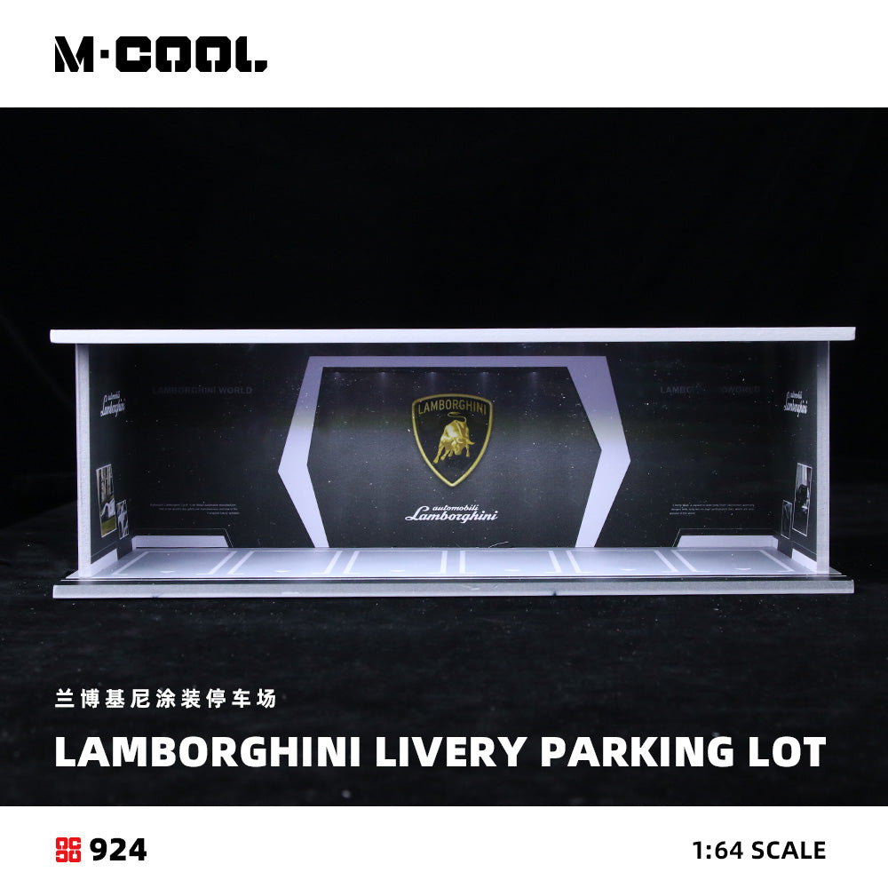 Mô hình diorama M-COOL D-Lamborghini Livery Parking Lot 1:64