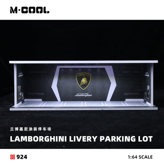 Mô hình diorama M-COOL D-Lamborghini Livery Parking Lot 1:64