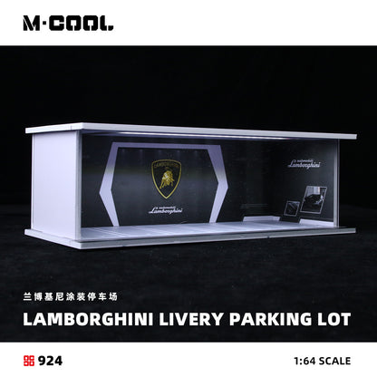 Diorama bãi đỗ xe Lamborghini