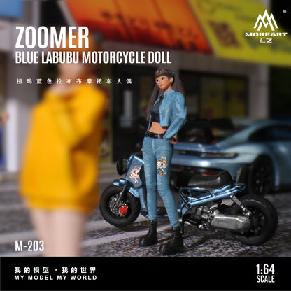 Cận cảnh Labubu trên mô tô