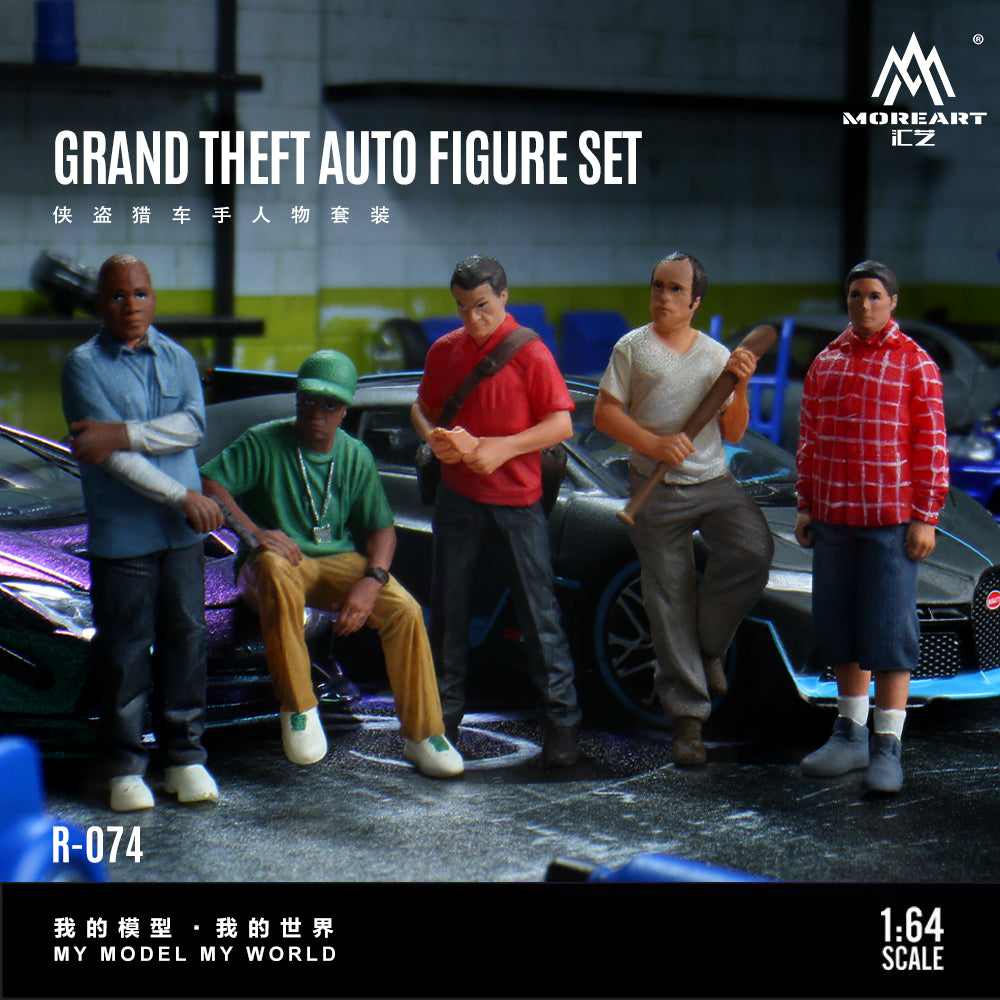Mô hình diorama MOREART Grand Theft Auto Character Set Resin Model MO223074