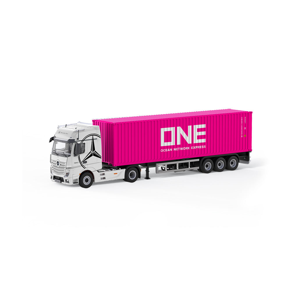 Tổng thể xe Mercedes-Benz Actros Truck White & Pink