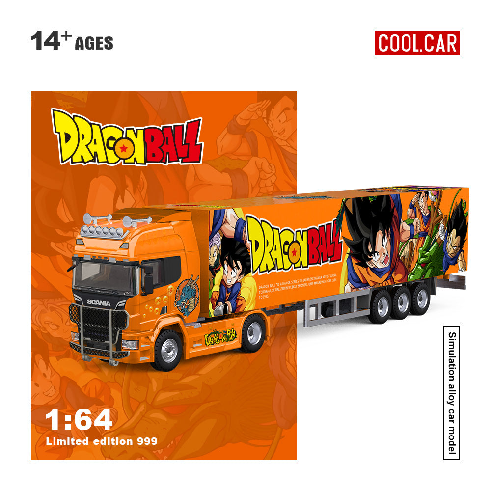 Mô hình xe COOL CAR 1:64 Scania Container Truck Dragon Ball Livery CC644030