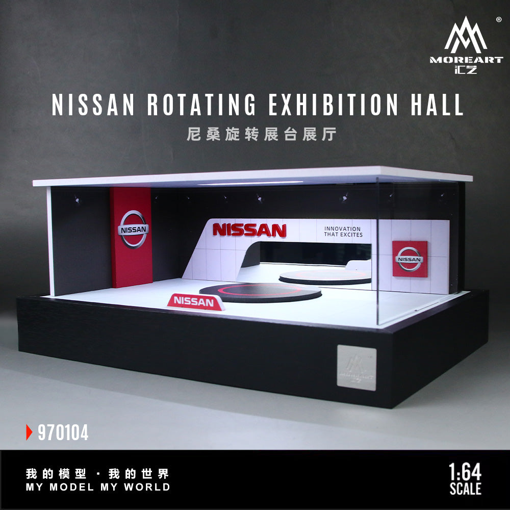 Mô hình diorama MOREART 1:64 Nissan Rotating Booth Showroom MO970104