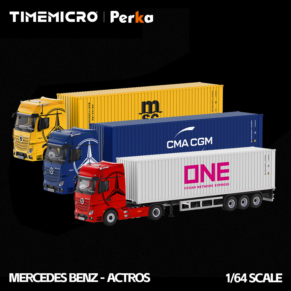 Tổng thể xe Mercedes-Benz Actros Truck Red Flame White