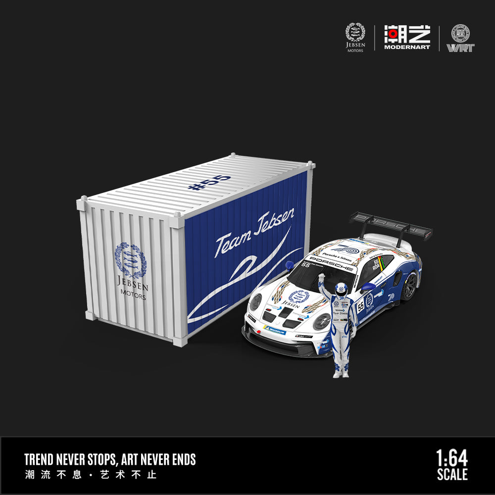 Mô hình Porsche 911 GT3 Container Set Modern Dream tỉ lệ 1:64