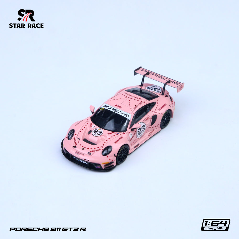 Mô hình xe Porsche 911 GT3 R-Pink Pig STAR RACE tỉ lệ 1:64