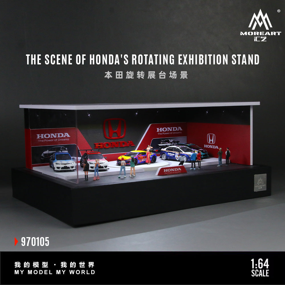 Mô hình diorama MOREART Honda Rotating Booth Scene tỉ lệ 1:64