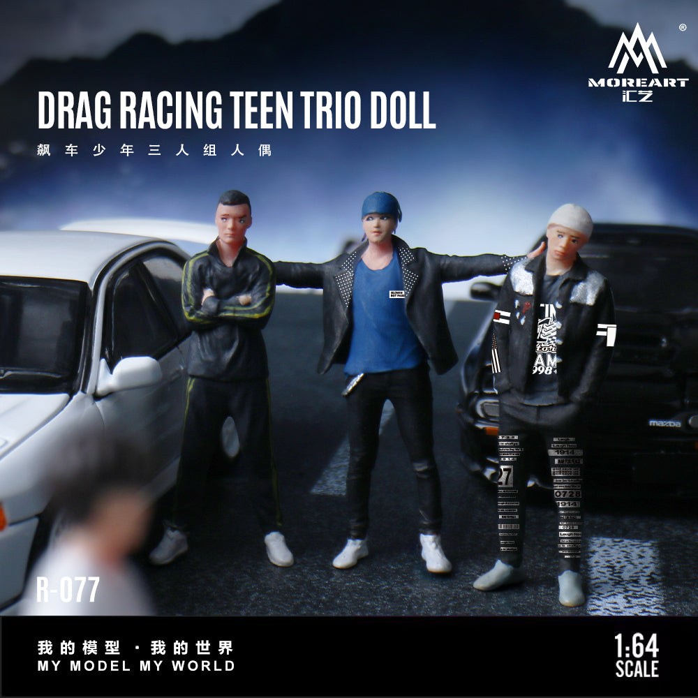 Mô hình 3 nhân vật đua xe