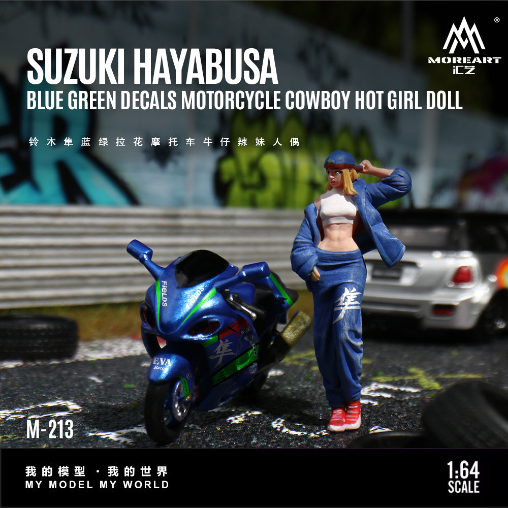 Xe máy Suzuki Hayabusa Blue-Green Decal
