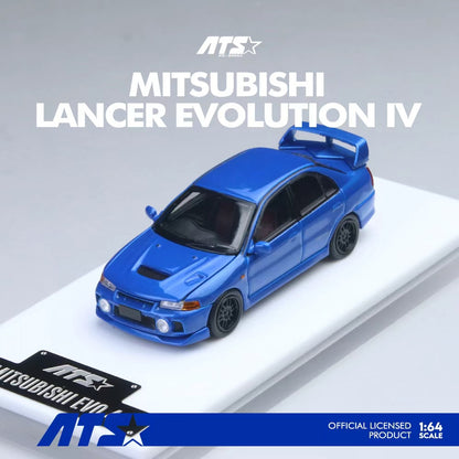 Mô hình xe Mitsubishi EVO 4 Blue ATS 1:64