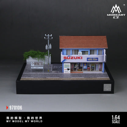 Diorama xe máy Suzuki tỉ lệ 1:64