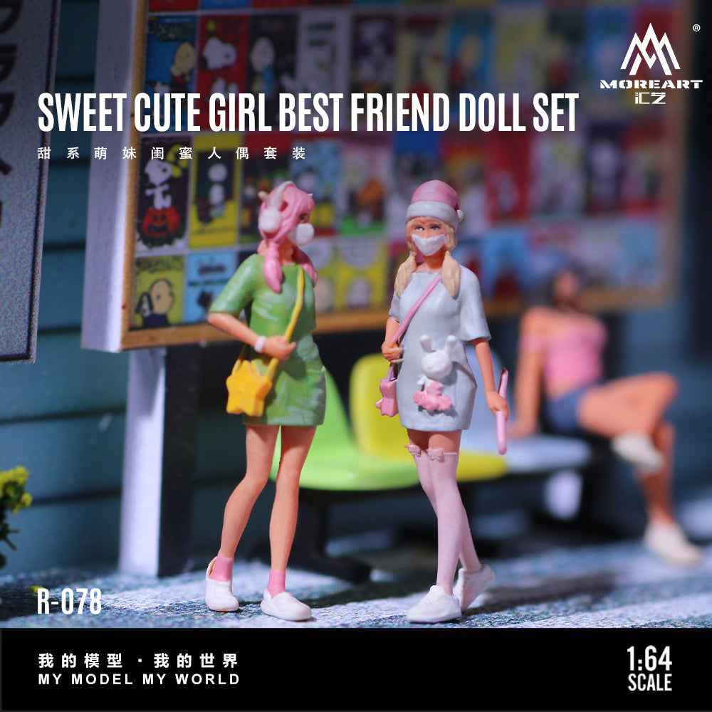 Mô hình diorama Sweet and Cute Girl MOREART 1:64