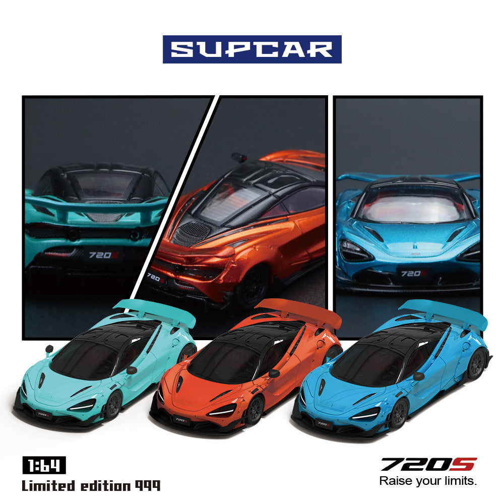 [PRE-ORDER] Mô hình xe SUPCAR 1:64 McLaren 720S in Misty Blue .